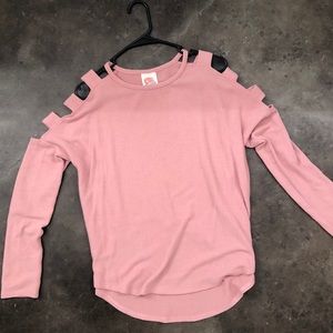 Long Sleeve Light Pink Top